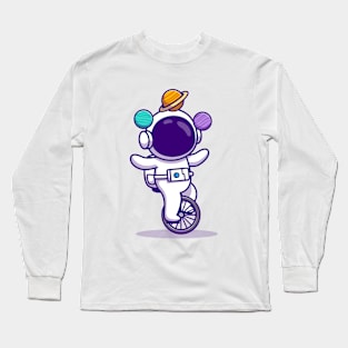 Astronaut Unicycle Long Sleeve T-Shirt